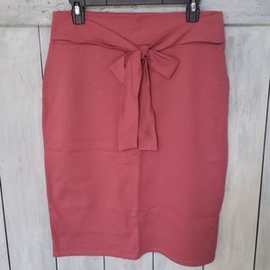NWT Mikarose Pencil Skirt With Front Tie Size XXL